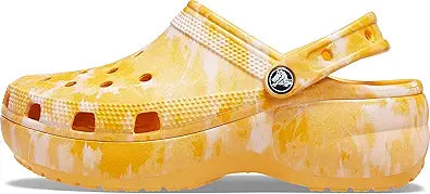 Crocs womens Classic Platform Graphic Clog for Stylish Comfort