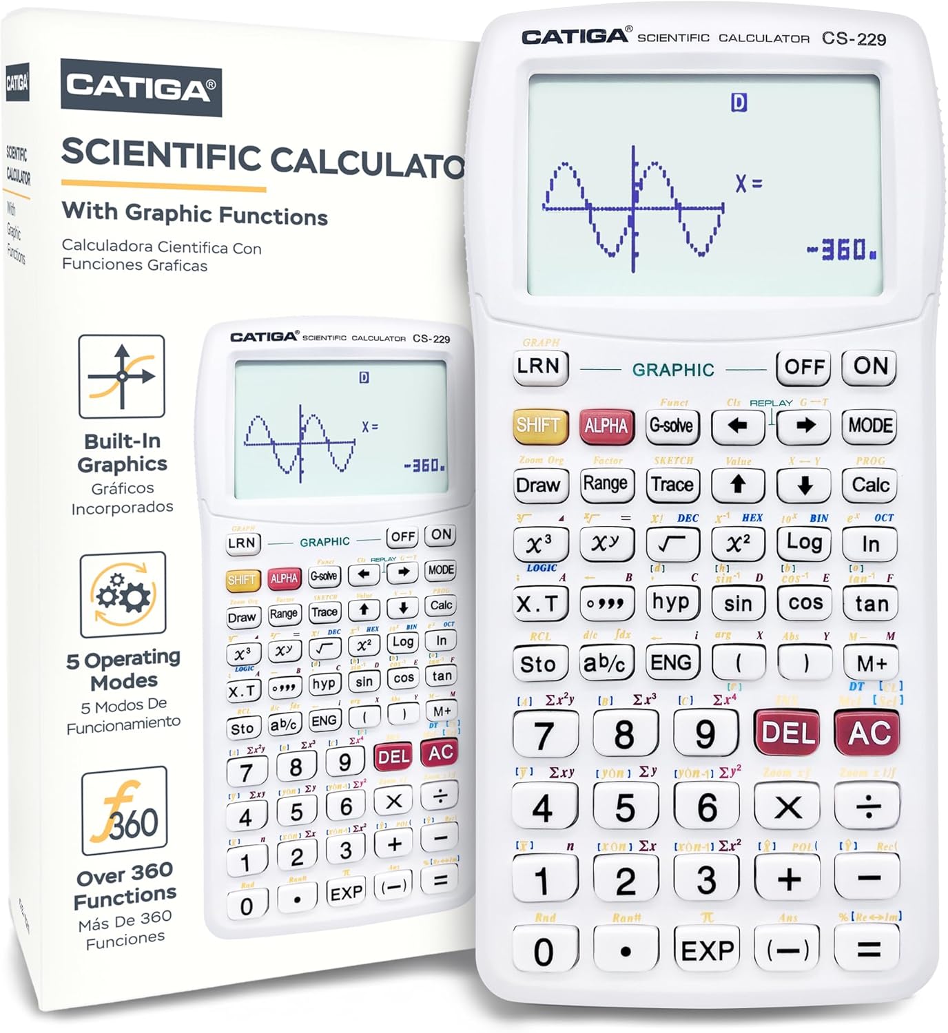 CATIGA Scientific Calculator with Graphic Functions for Students