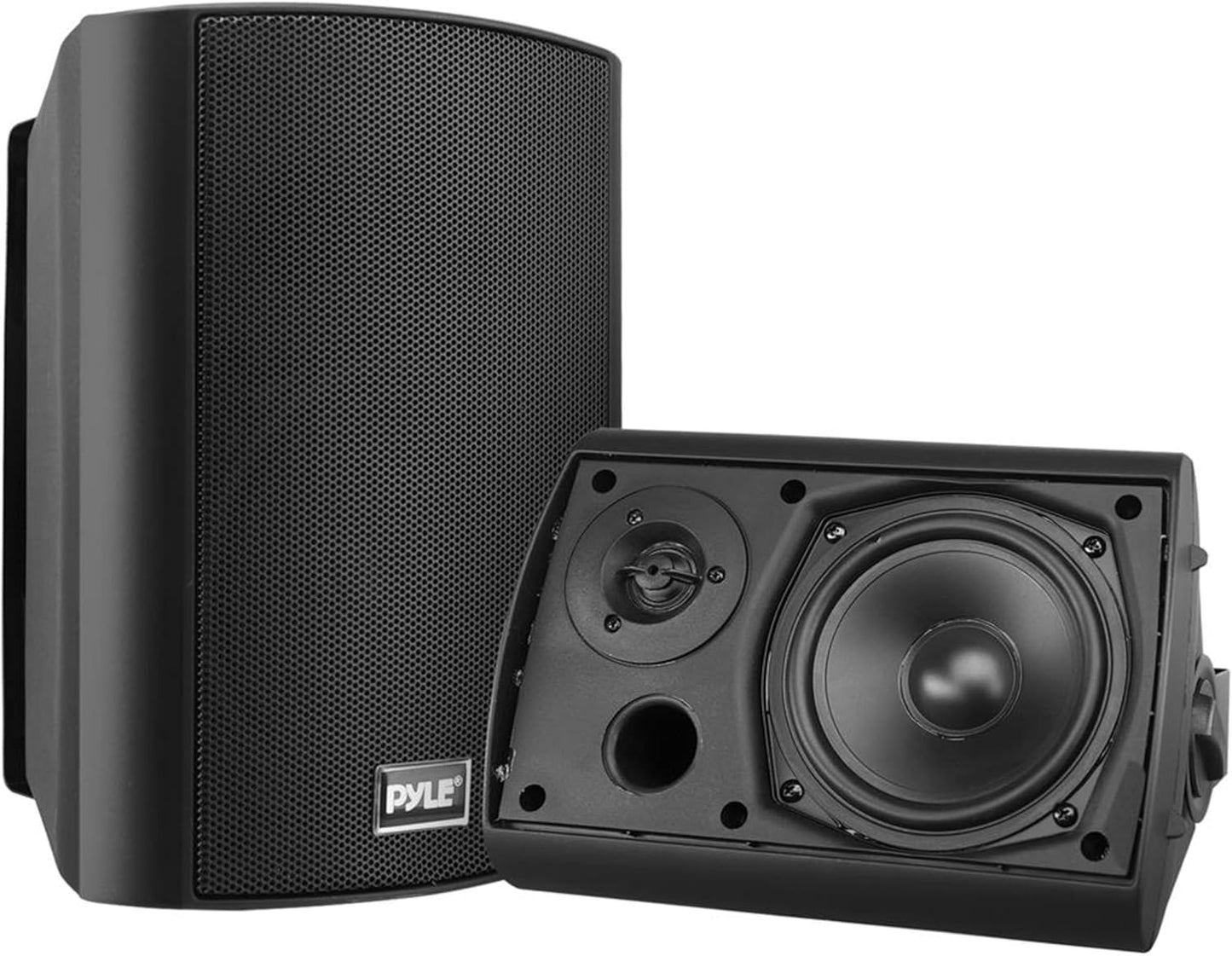 Waterproof Bluetooth Wall Mount Speakers - Indoor/Outdoor Stereo Sound Set