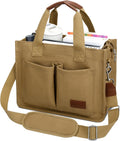 Large Canvas Tote Bag for Women with Zipper and Compartments Brand