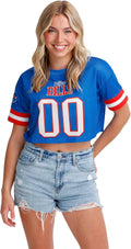 Women's NFL Mesh Crop Top Jersey - Team-Colored Game Day