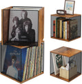Record Holder Shelf Storage Cube - Stackable Vinyl Organizer