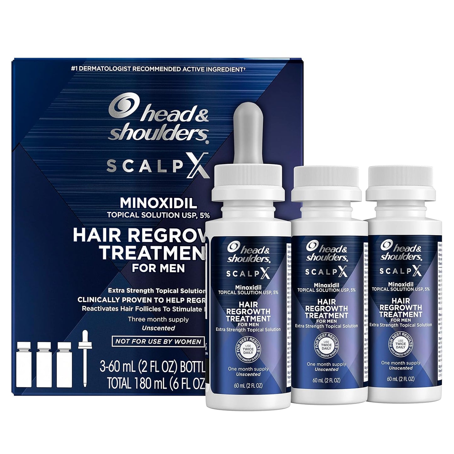 ScalpX 5% Minoxidil Hair Regrowth Treatment for Thinning Hair