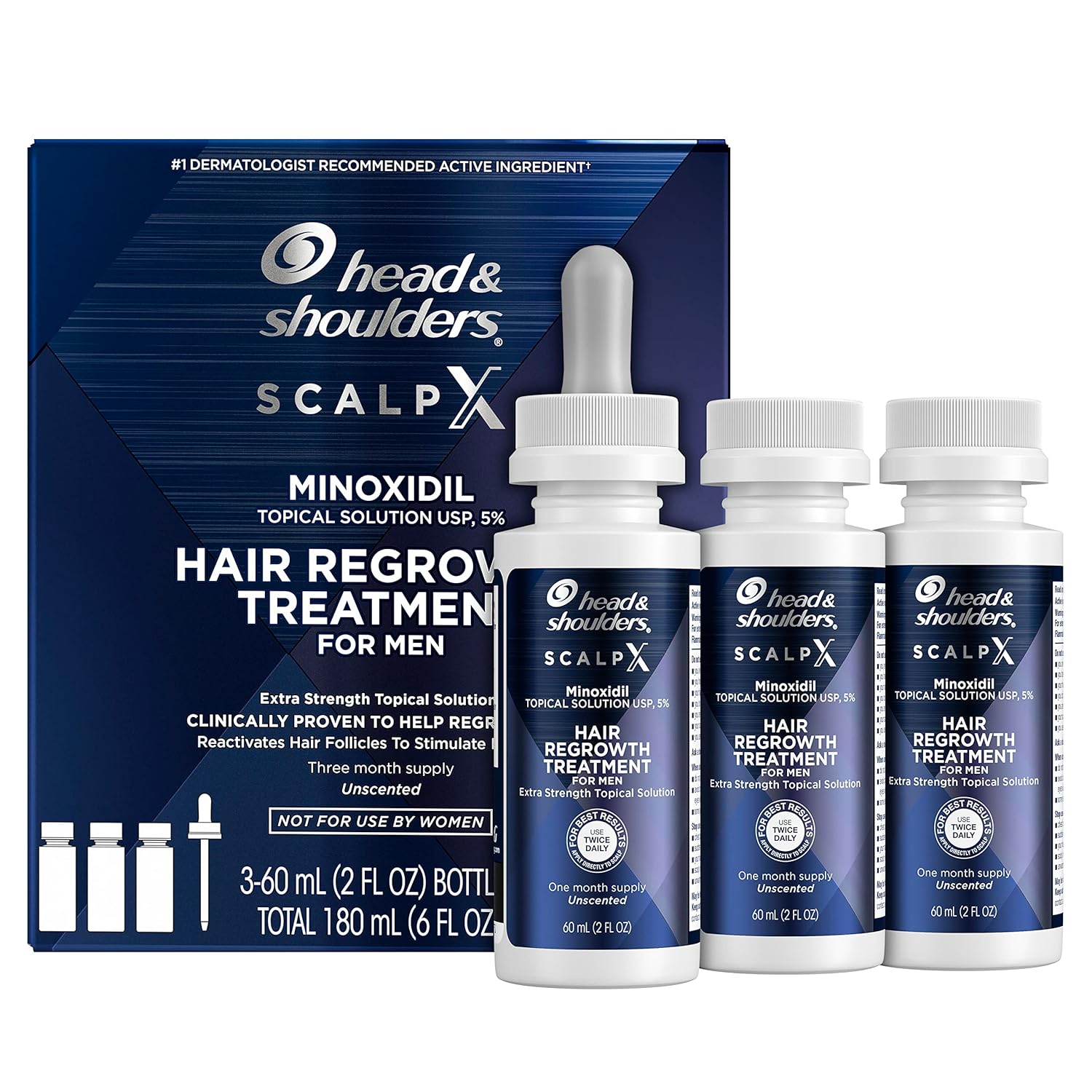 ScalpX 5% Minoxidil Hair Regrowth Treatment for Thinning Hair