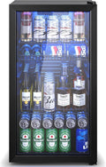 Beverage Refrigerator Cooler 120-Can Drink Fridge - Quiet, Adjustable