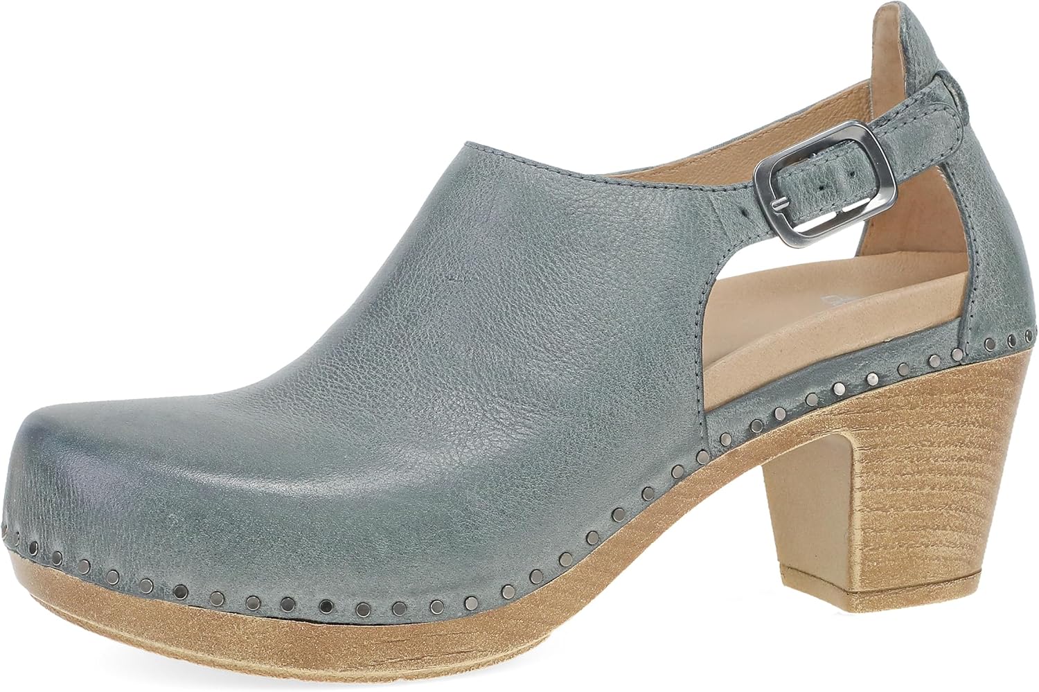 Dansko Sassy Stylish Upfront Closed Toe Heeled Clogs for Women