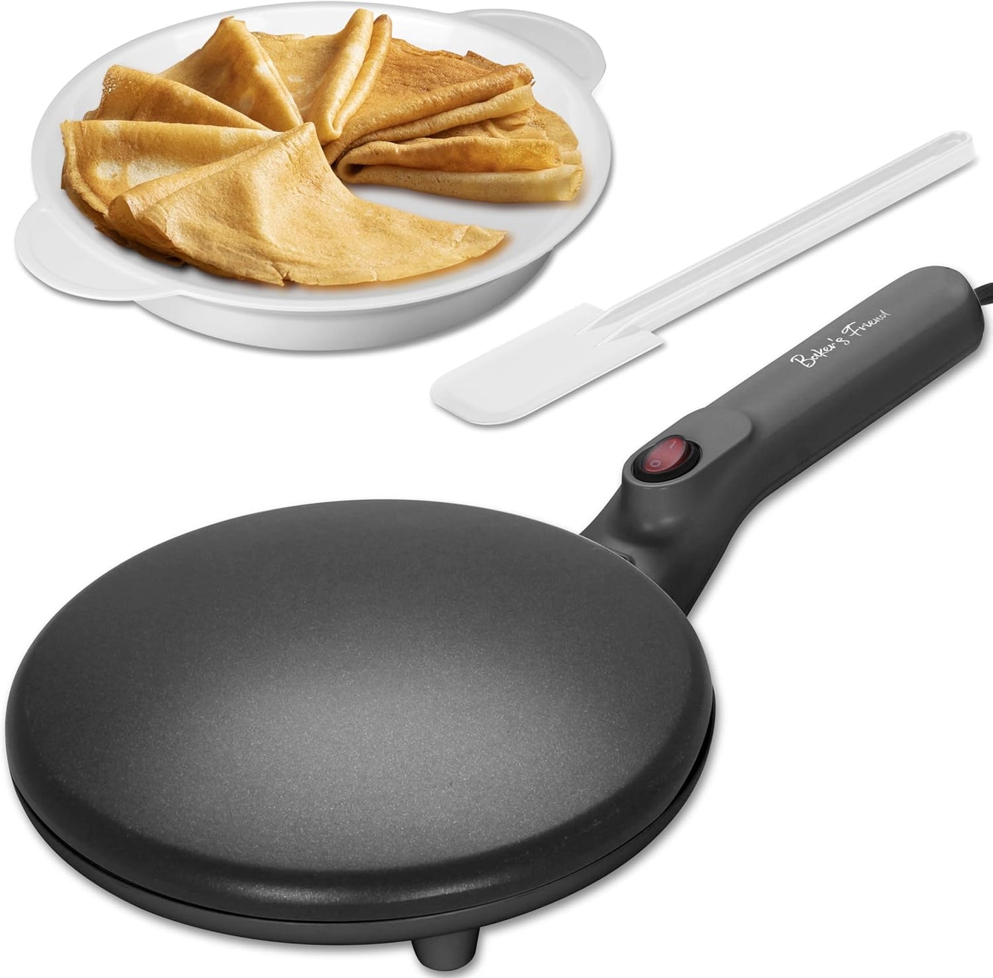 Baker's Friend Crepe Maker Machine for Perfect Crepes at Home