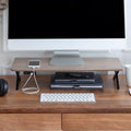 Wood Monitor Stand Riser - Ergonomic Desk Shelf for Better Posture