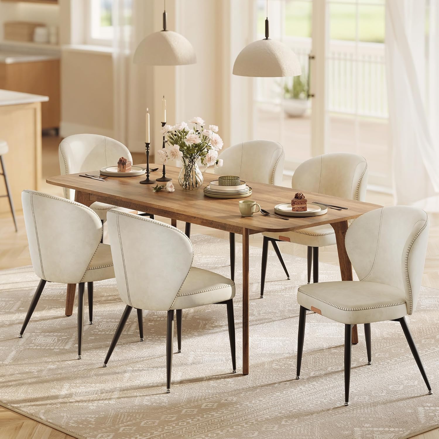 Stylish VASAGLE EKHO Dining Chairs Set of 6 for Modern Homes
