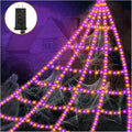 Spider Webs Halloween Decorations Lights with 550 LEDs for Parties