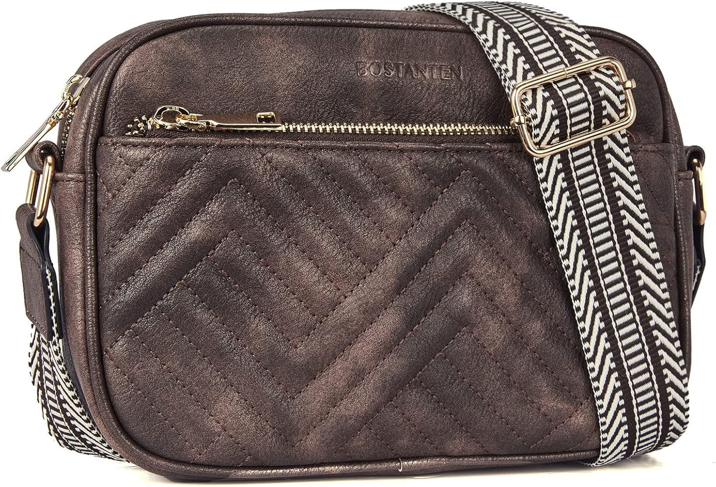 BOSTANTEN Quilted Crossbody Bags for Women - Stylish Vegan Leather