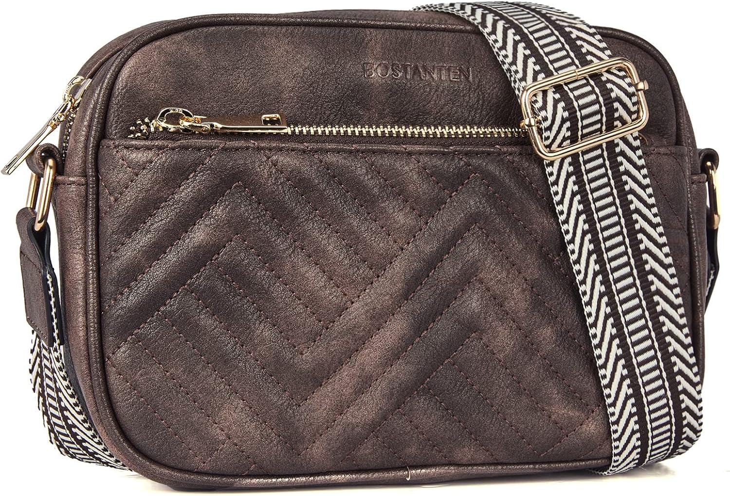BOSTANTEN Quilted Crossbody Bags for Women - Stylish Vegan Leather
