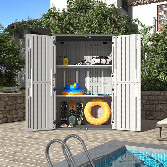Aoxun 64 Cu.Ft Outdoor Storage Shed for Versatile Garden Use