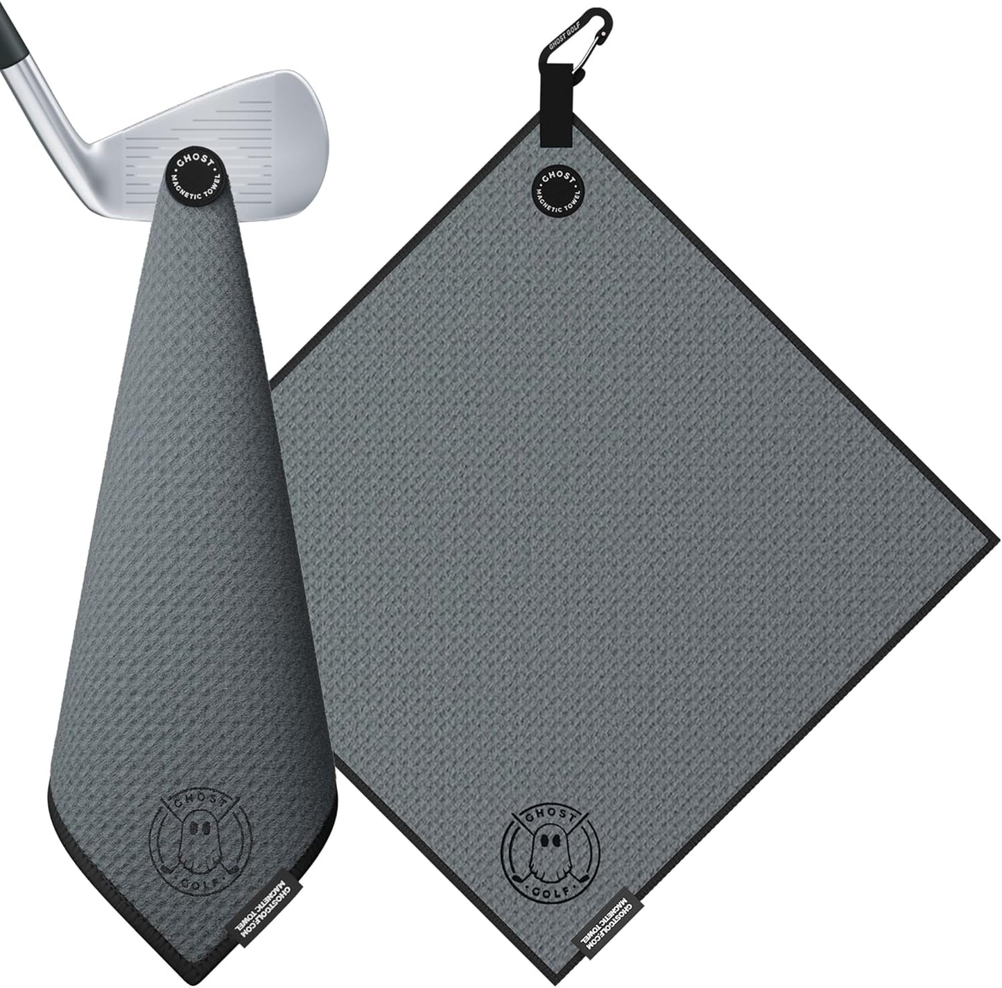 Premium Ghost Golf Towel - Ultra Absorbent Microfiber with Magnetic Attachment