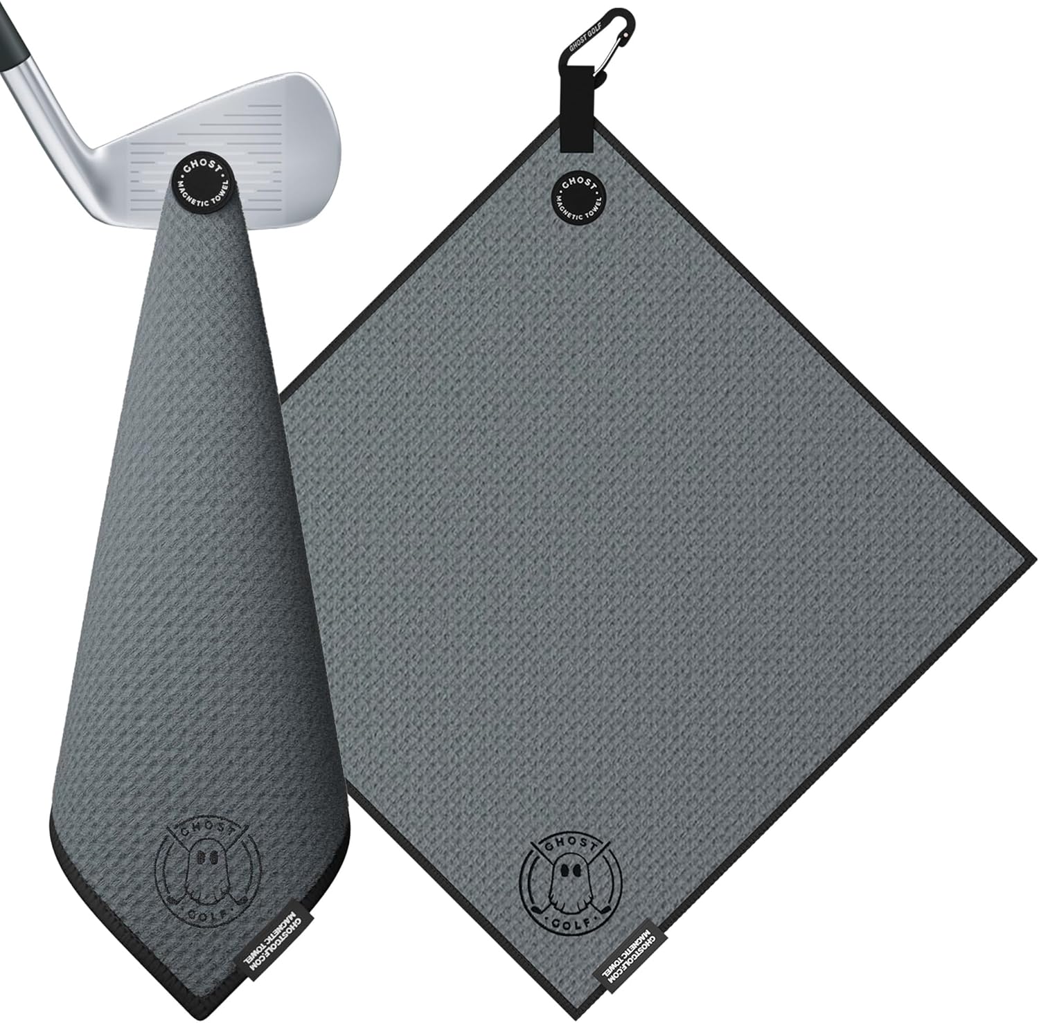Premium Ghost Golf Towel - Ultra Absorbent Microfiber with Magnetic Attachment