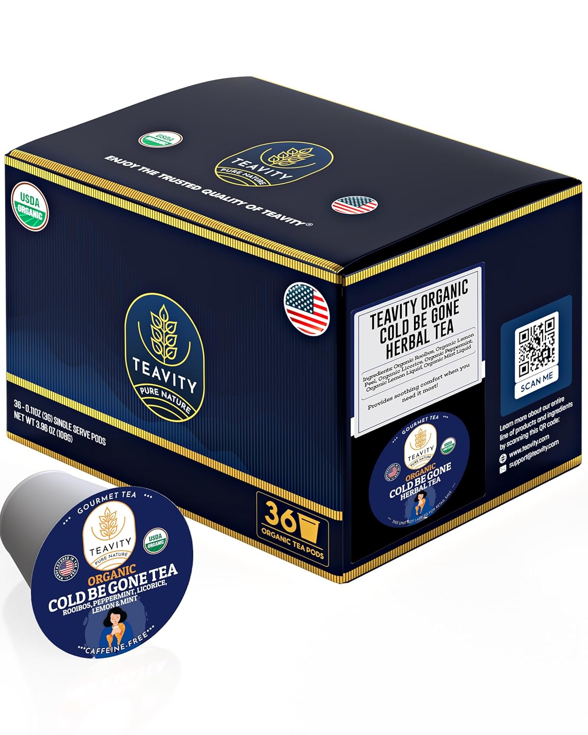 Organic Rooibos Tea Pods for Keurig - Refreshing Herbal Blend
