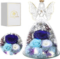 Glass Angel with Preserved Flowers for Thoughtful Mother's Day Gift