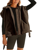 Sherpa Vest for Women Oversized Sleeveless Fleece Jacket - Warm Layer