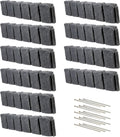 Faux Stone Block XL Garden Edging 10 Pack Charcoal - Dig-Free Border