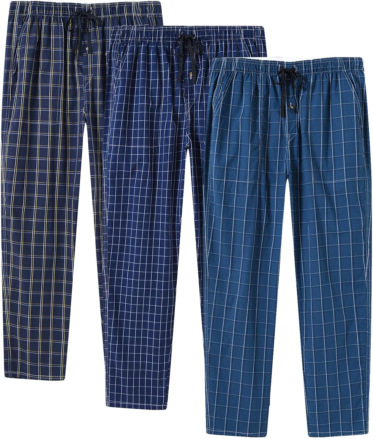 MoFiz Mens Cotton Pajama Pants Lightweight Lounge Sleepwear