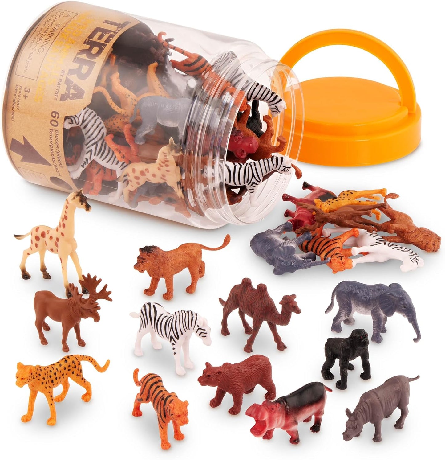 Branford Ltd Wild Creatures Tube - Educational Mini Animals