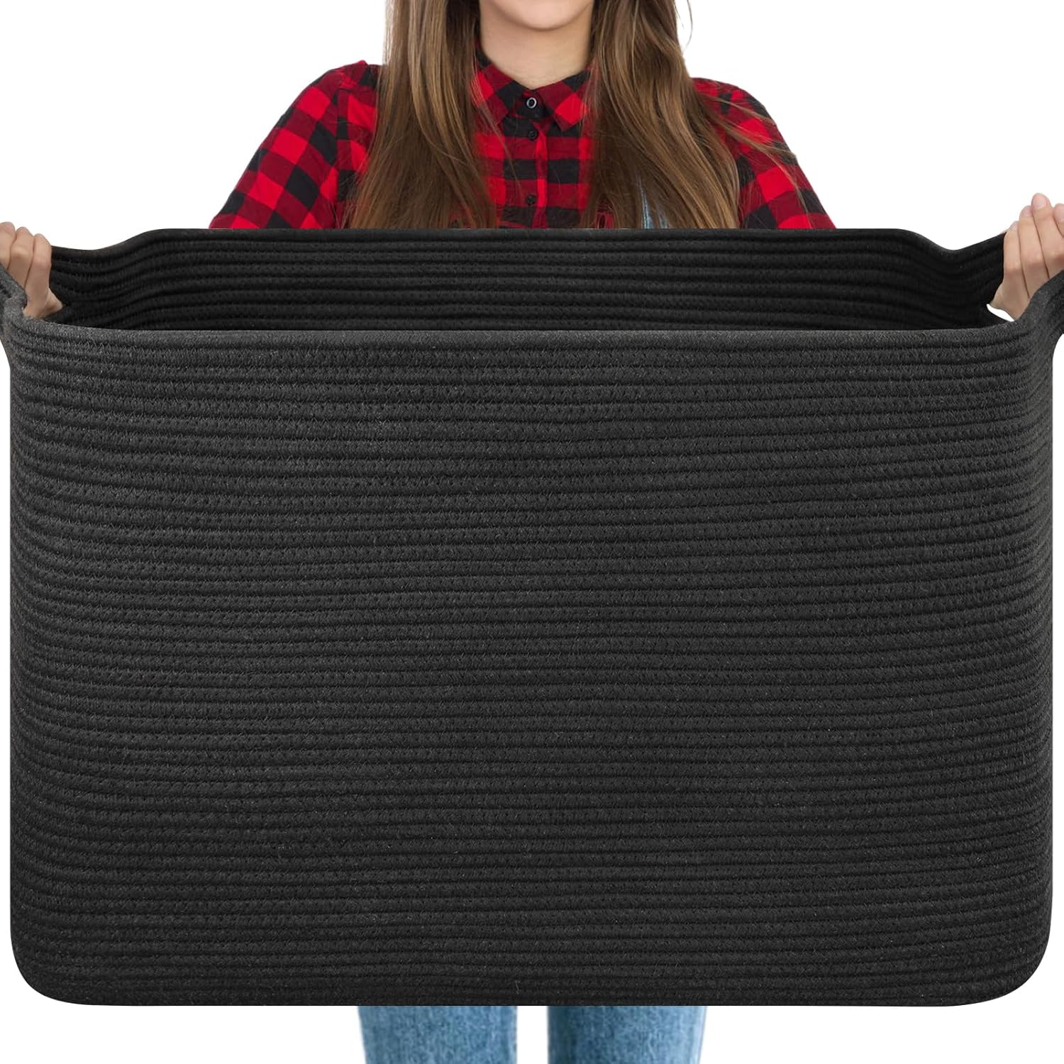 Extra Large Blanket Basket for Storage and Organizing Needs