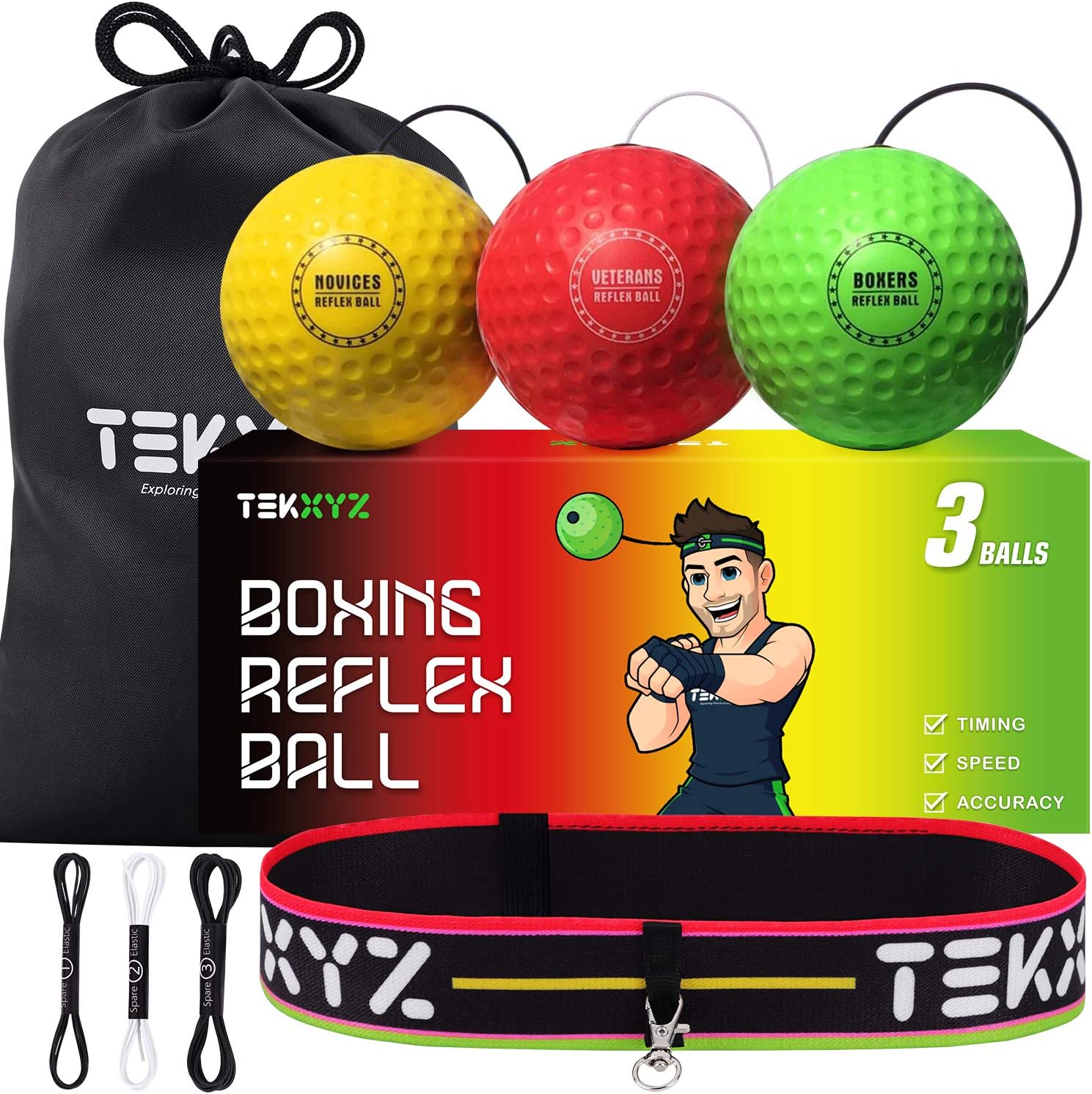 TEKXYZ Reflex Ball for Elite Training