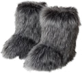 Valpeak Snow Boots for Women Furry Knee High Winter Boots - Soft Faux
