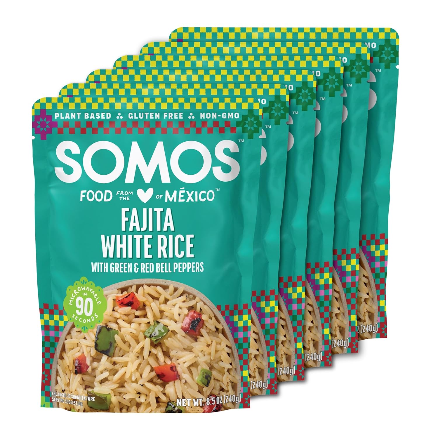 SOMOS Fajita White Rice - Authentic Mexican Flavors | Gluten-Free & Vegan
