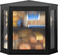 Corner Bread Box for Kitchen Countertop Double Layer - Space Saving