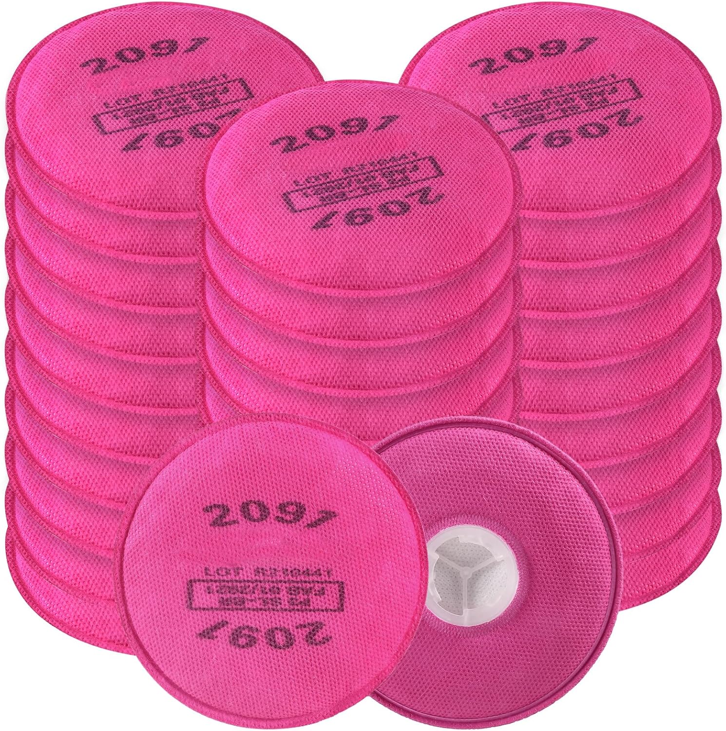 2091 Respirator Filters for 6000, 7000, FF-400 Masks - 15 Pairs