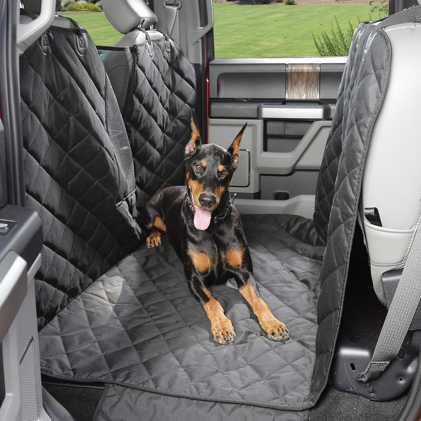 4Knines Dog Floor Hammock for Crew Cab Trucks - Black