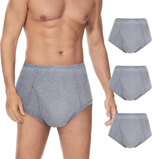 Men's Leakproof Cotton Briefs - Ultimate Protection 150ml Absorbency