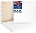 Stretched Canvas 24 x 24 in 3-Pack - Triple Primed Cotton Canvases