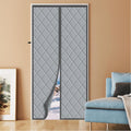 Magnetic Thermal Insulated Door Curtain Fits 32in x 80in - Windproof
