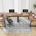 Modern Grey 60in x 75in Hard Floor Chair Mats for Home Office