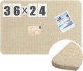 36x24 Linen Fabric Bulletin Board for Walls - Stylish Display