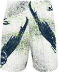 Zubaz NFL Men's 7ft Inseam Shorts - Bold Team Style Confetti
