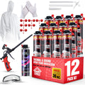 Spray Foam Insulation Kit (12 PK Kit-30oz) - Mega Coverage Sealant
