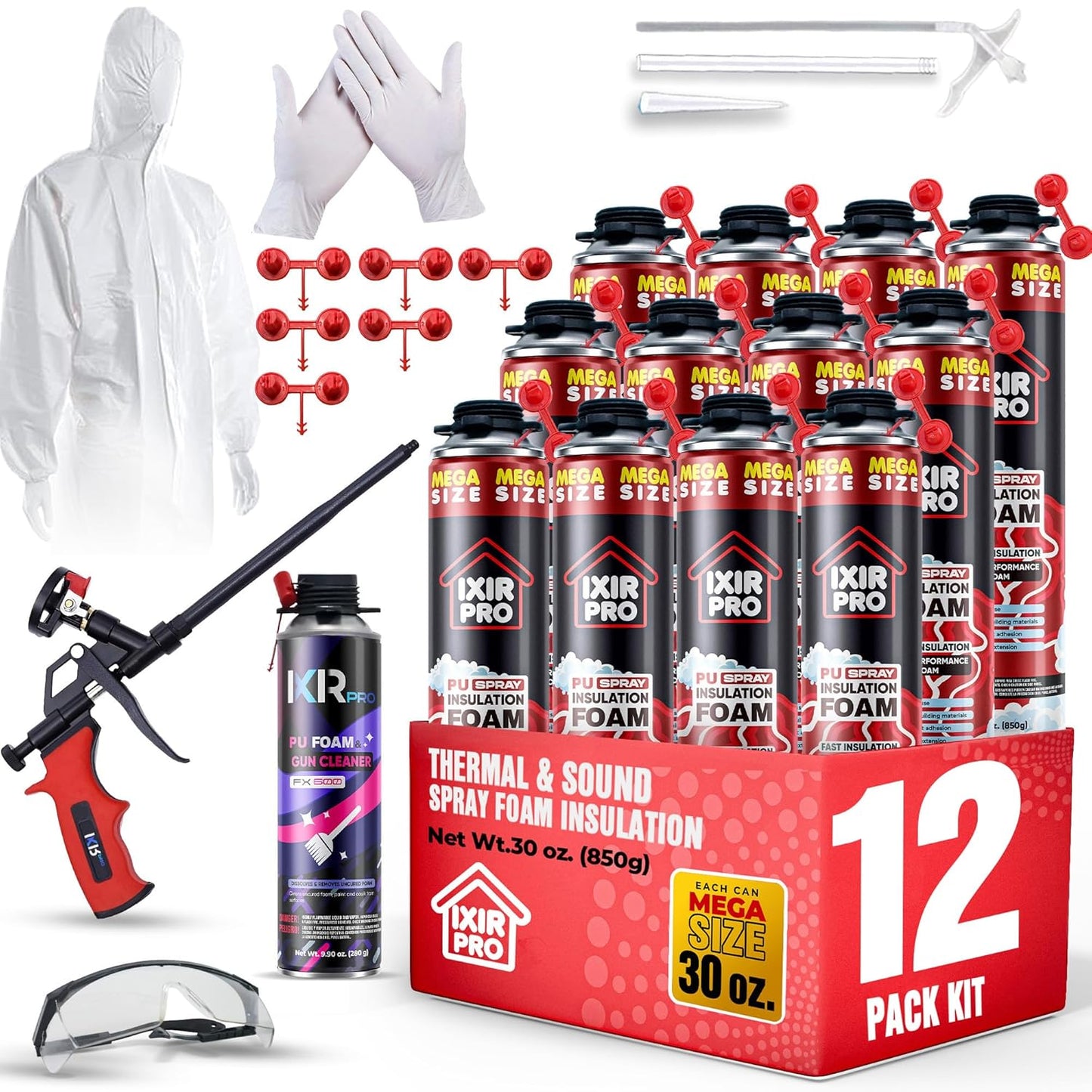 Mega Size Spray Foam Insulation Kit for Superior Coverage