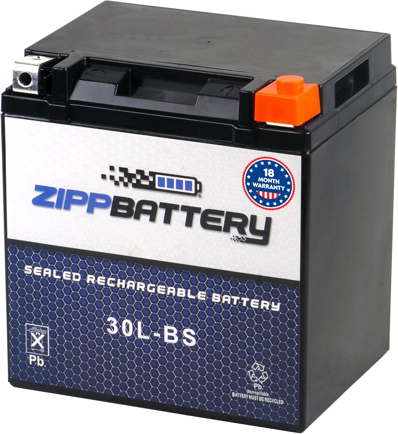 YTX30L-BS 12V 385 CCA AGM Battery for Harley and UTVs