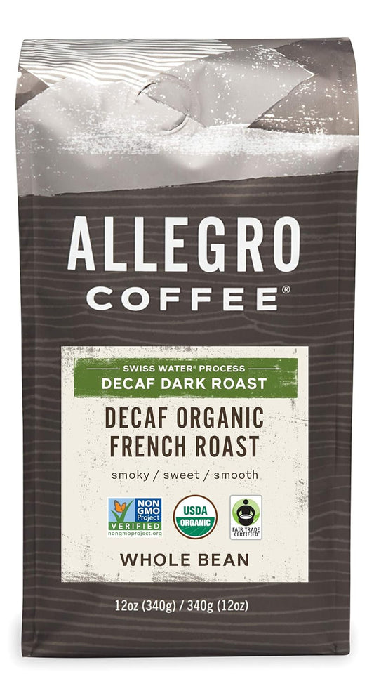 Organic French Roast Decaf Coffee - Rich & Full-bodied