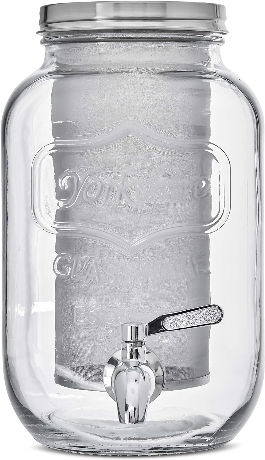4Qt Cold Brew Dispenser - Stainless Steel Spigot & Filter