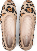 Square Toe Flats for Women - Comfortable SlipOn Washable Ballet Flats