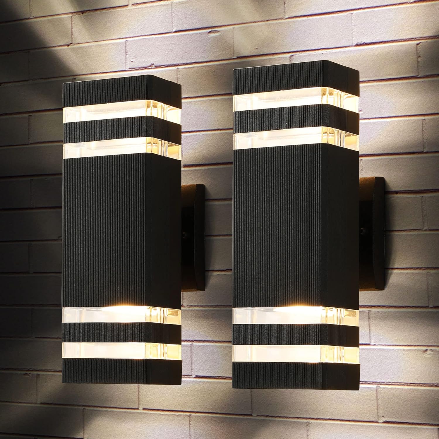 tewei LED Square Up and Down Lights for Outdoor Wall Mount