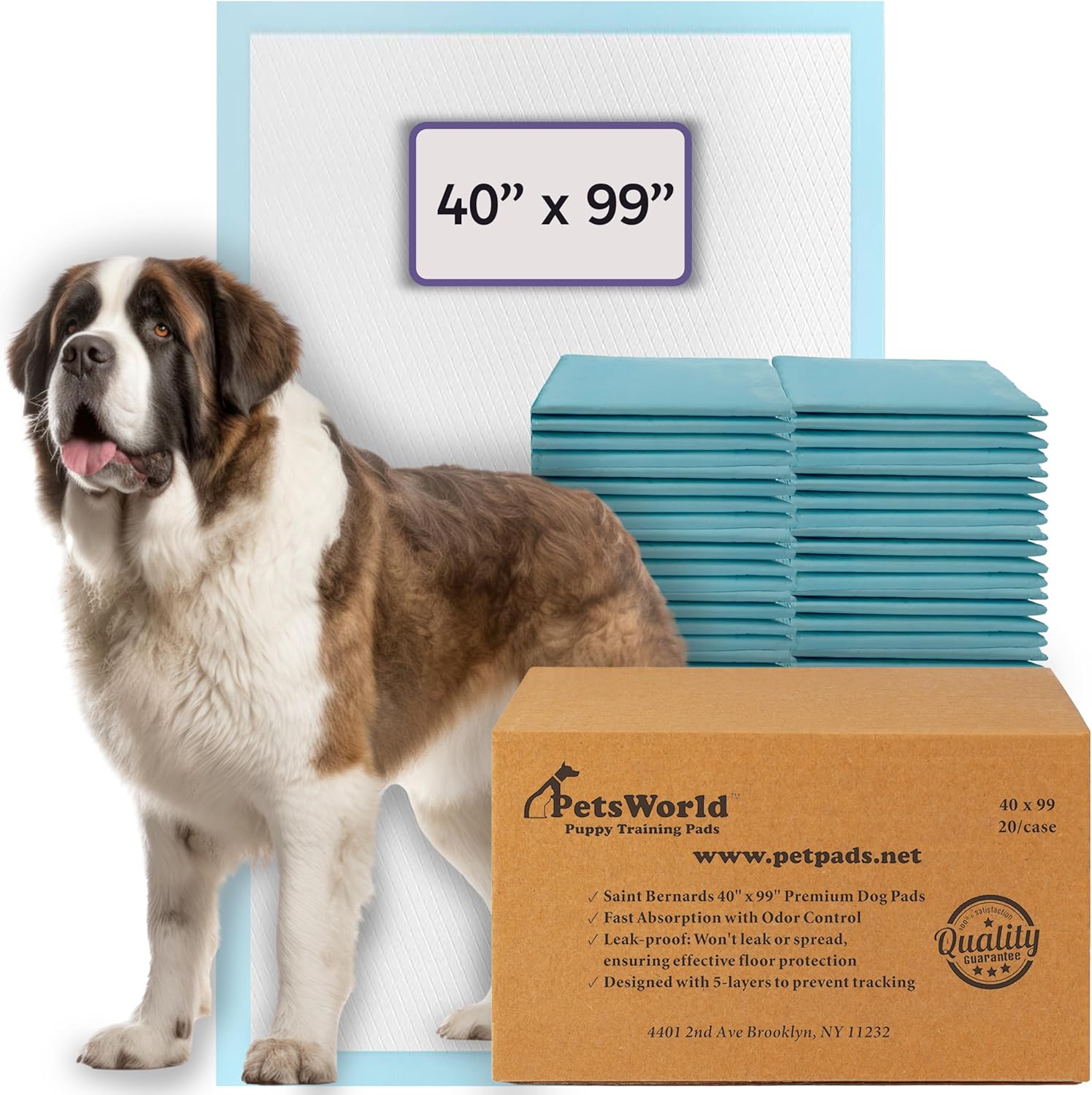 Mega-Sized Dog Pee Pads for Puppy Training and Incontinence
