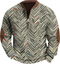 Sweatshirts for Men Quarter Zip Pullover Vintage Casual Work Long