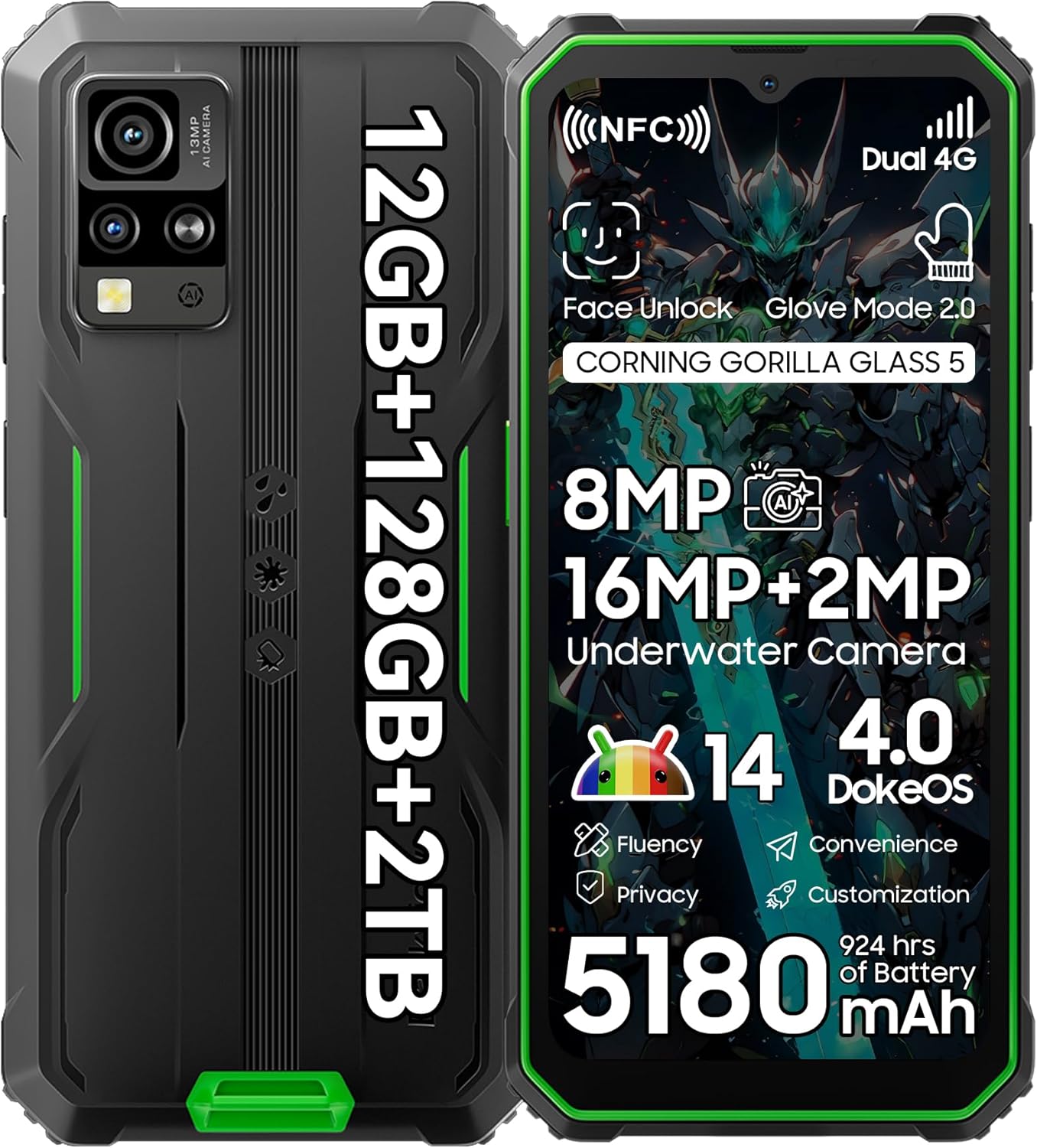 Blackview BV4800 Pro Rugged Phone with Android 14 and NFC