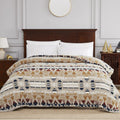 Boho Sherpa Throw Blanket King Size - Ultra Soft, Cozy Warmth