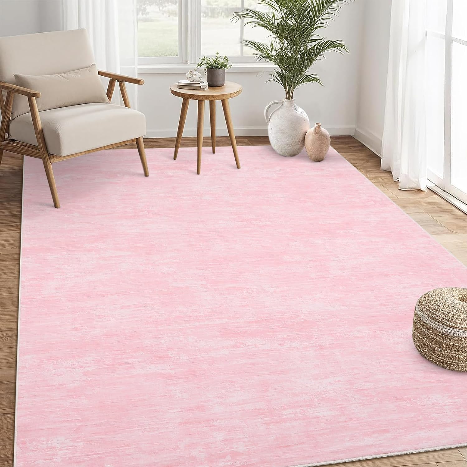 Modern Abstract Area Rug 9x12 Machine Washable Non-Slip Design